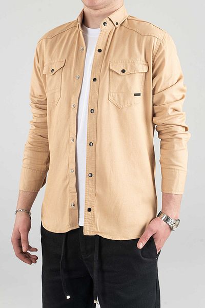 bombe Ανδρικό τζιν πουκάμισο Slim Fit