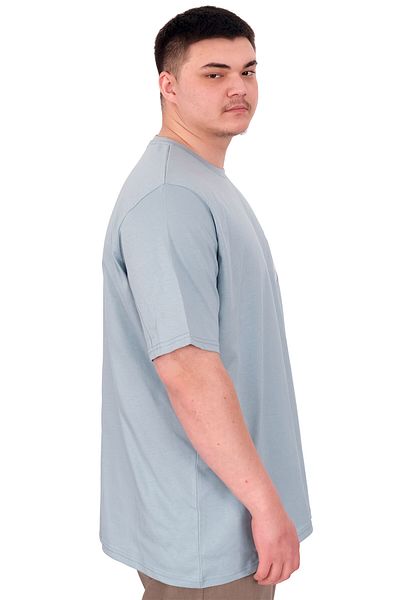 ModeXL Mode XL Large Size Men's T-Shirt Crew Neck Rose U25032 Blue