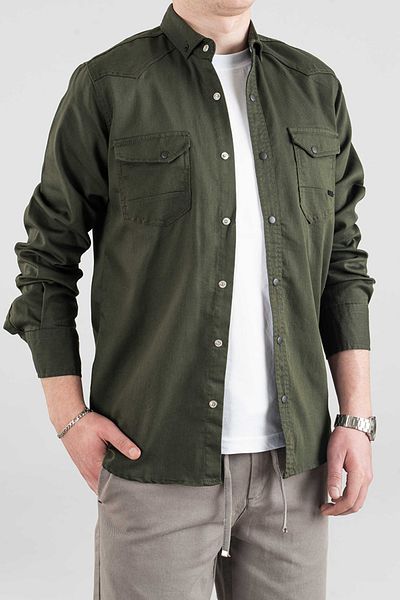 bombe Ανδρικό τζιν πουκάμισο Slim Fit