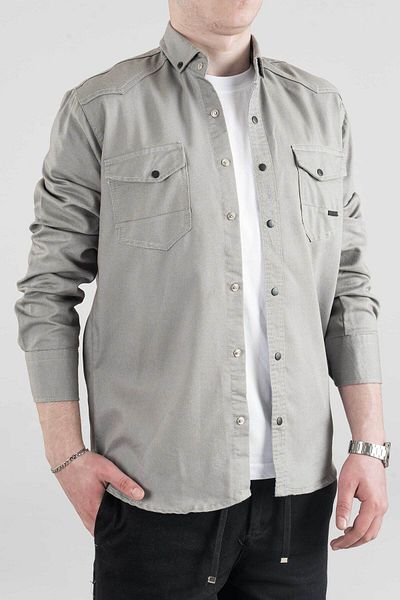 bombe Ανδρικό τζιν πουκάμισο Slim Fit
