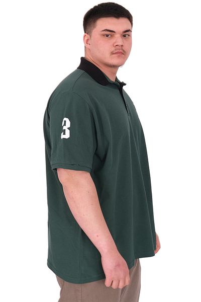 ModeXL Mode XL Large Size Men's T-Shirt Polo Neck Embroidery Detail U25311 Nefti