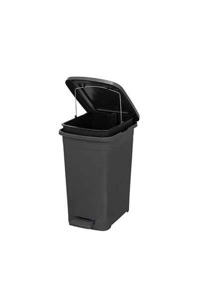 Omnipazar Elf-İ343 Slim Pedal Plastic Trash Can with Inner Bucket 15 Lt