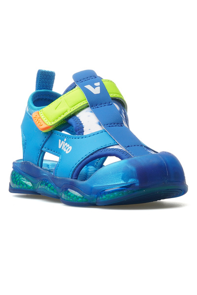 Vicco Live Boy's Lighted Sandals 25Y 332.217 Pe Saks Blue