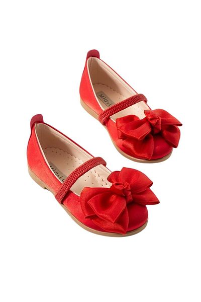 wakawakakidsstore Red Big Bow Girls' Ballerina Shoes