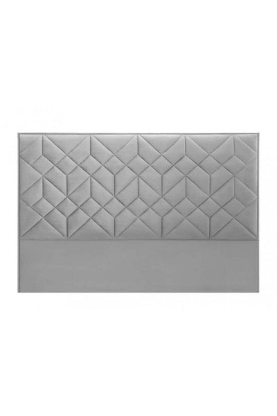 House One H005 | Velvet headboard - Light Grey - 160x200 cm