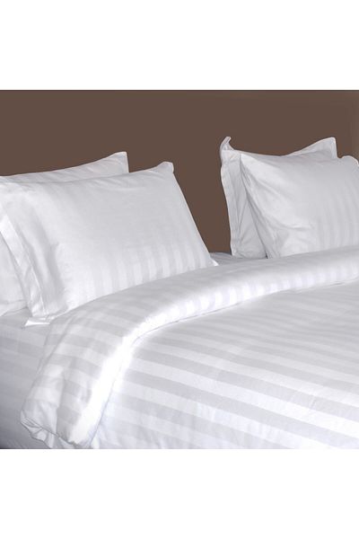 Ferrucci Frochi White Twin Duvet Set, 5 Pieces Single Set
