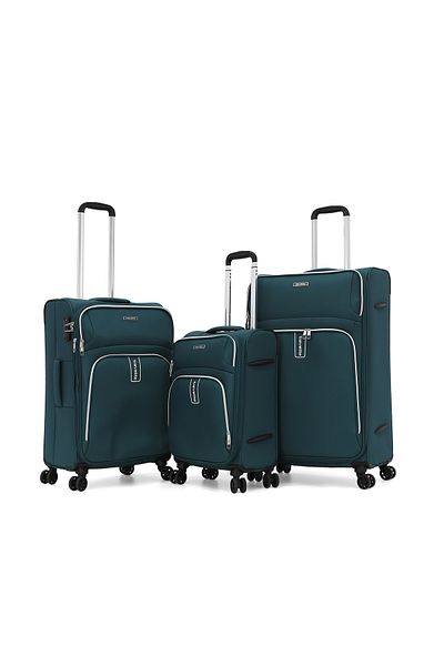 Travelite Softside Luggage 3-Piece Set-green