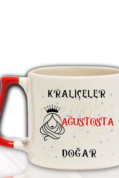 qoeuyl boutique Queens Are Born This Month Printed Birthday Gift for Friend, Lover Colorful Mug with Handle