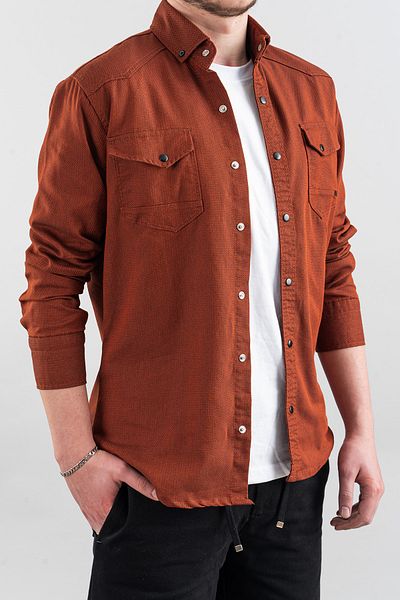 bombe Slim Fit Men's Denim Shirt
