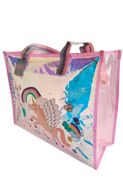Dream Vest Transparent Hologram Unicorn Beach Shoulder Bag