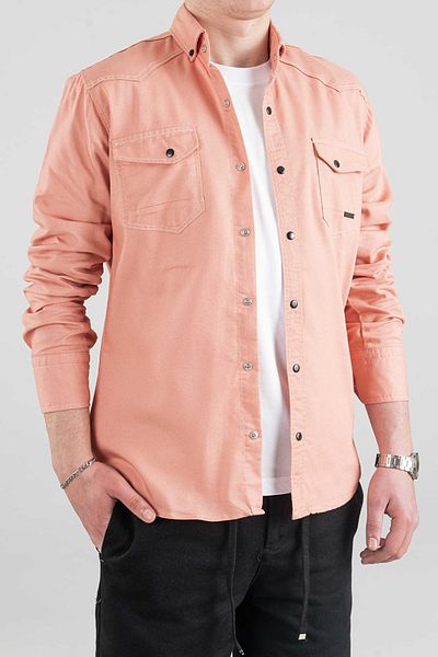bombe Slim Fit Men's Denim Shirt Green