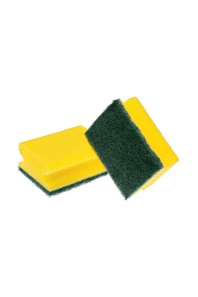 ÇAYLAR AVM 18 Pack Kitchen Sponge with Green Nail Protection