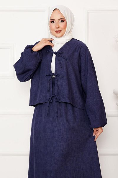 EBRUTESETTÜR Hijab Suit with Lace Detailed Skirt