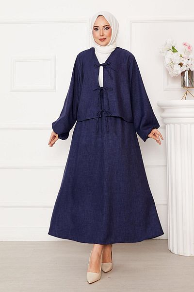 EBRUTESETTÜR Hijab Suit with Lace Detailed Skirt