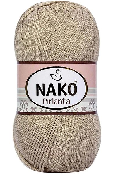 NAKO 1 Τεμάχιο Diamond Amigurumi Πλεκτό Χέρι Σχοινί Μαλλί Μπεζ 6742