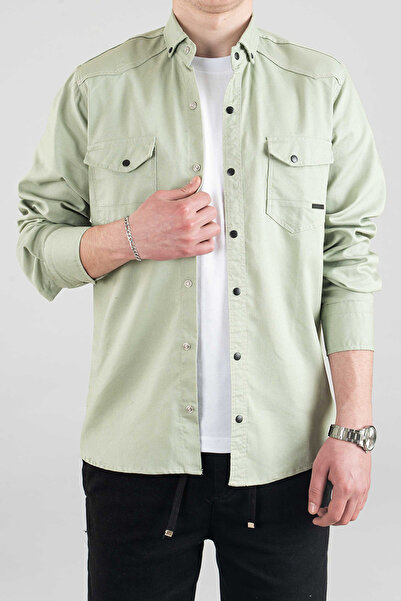 bombe Slim Fit Men's Denim Shirt