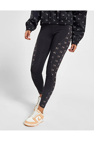 Nike Air Yüksek Belli Tam Boy Pamuklu Kadın Spor Taytı