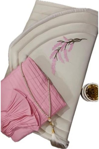 GENERAL Comfortable women's prayer set with lavender flower embroidery