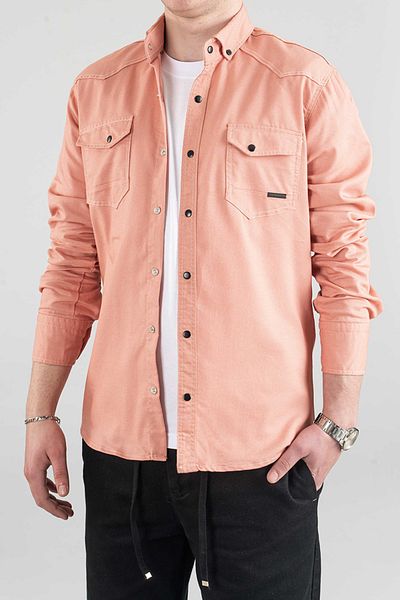 bombe Slim Fit Men's Denim Shirt Green
