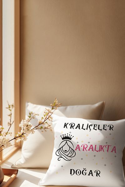 qoeuyl boutique Queens Are Born This Month Printed Satin Mini Decorative Pillow as a Gift for Wife, Lover, Friend