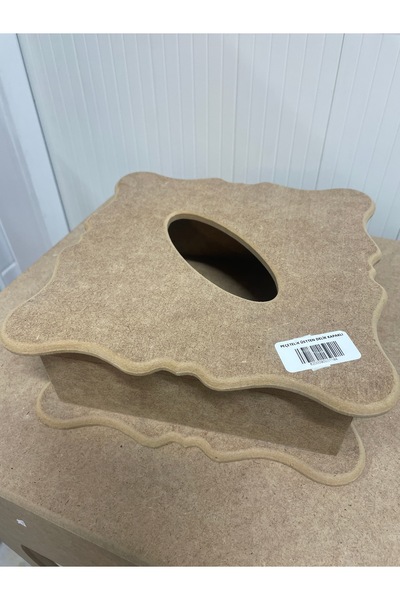 Ahşap Hobi Boyanabilir Üstten Delikli Peçetelik