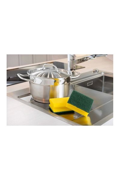 ÇAYLAR AVM 18 Pack Kitchen Sponge with Green Nail Protection