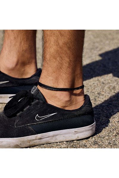 not cool. • Black One • Black Anklet Men - Anklet for Men