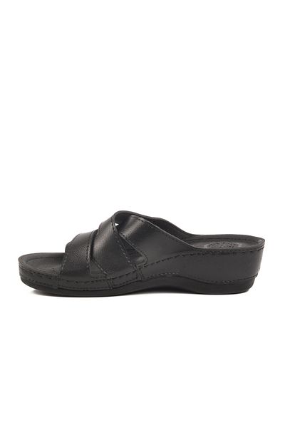 AYK'S Black Anatomical Sole Women's Slippers 15.066 Z