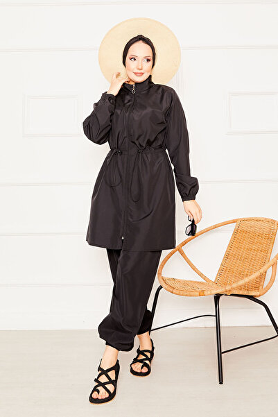 EBRUTESETTÜR Zipper Detailed Hijab Swimsuit