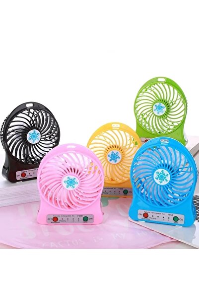 Janva Şarjlı Vantilatör Mini Masaüstü El Fan Taşınabilir 3 Kademeli Usb