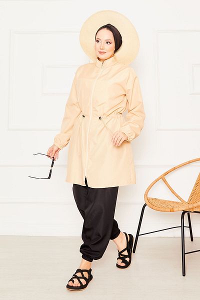 EBRUTESETTÜR Zipper Detailed Hijab Swimsuit