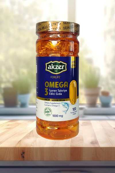Akzer Forlife Omega-3 Balık Yağı 1000mg 100 Softjel