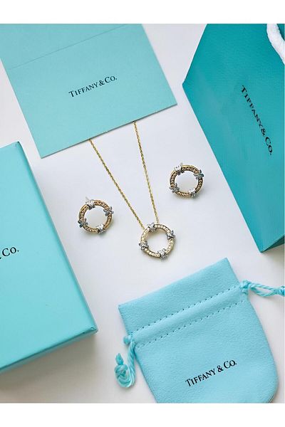 Fa A distinctive two-piece set consisting of a necklace and earrings
