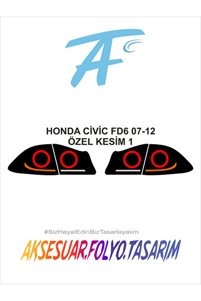 aksesuar folyo tasarım هوندا Fd6 2007-2012 (حافظة بدون مكياج) فويل التوقف
