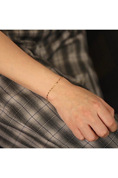 Üresinler Kuyumculuk 14 Ayar Minimal İnce Altın Bileklik