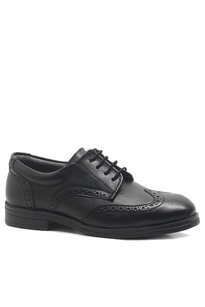 Raker Plus Titan Black Matte Lace-up Băieți' Pantofi de școală pentru tineret