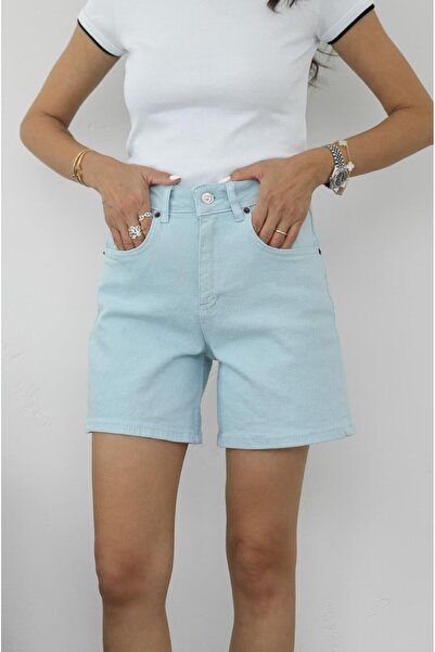 Havoş Baby Blue Fit Denim Shorts