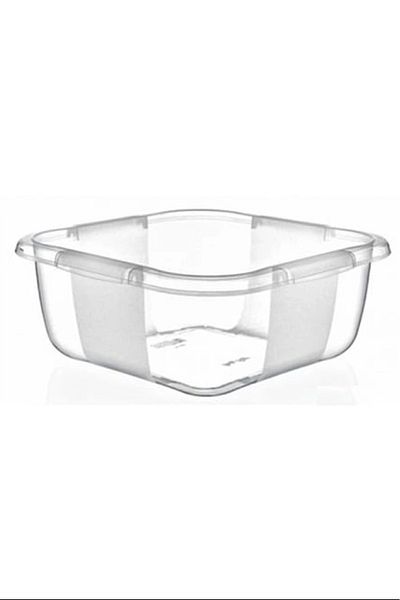 PRATİKOBA Square Transparent Basin 1 Piece No 2 Royaleks-E165