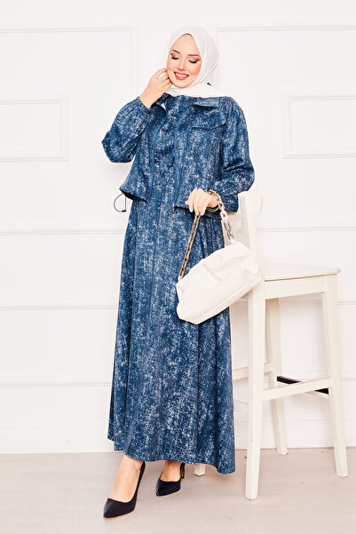 EBRUTESETTÜR Croplu Double Hijab Dress Set