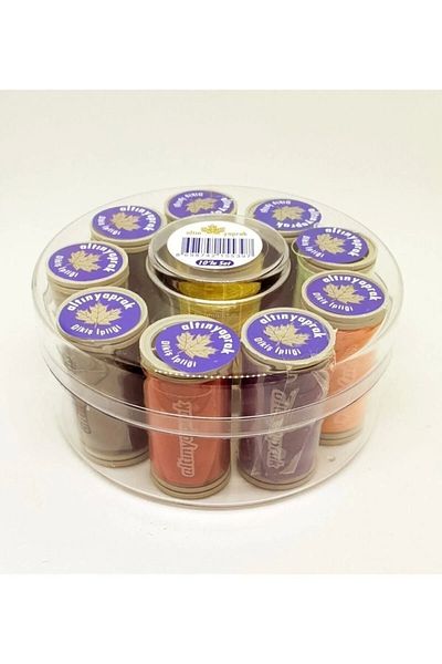 PRATİKOBA Sewing Thread Set 10 Round Box Royaleks-7663