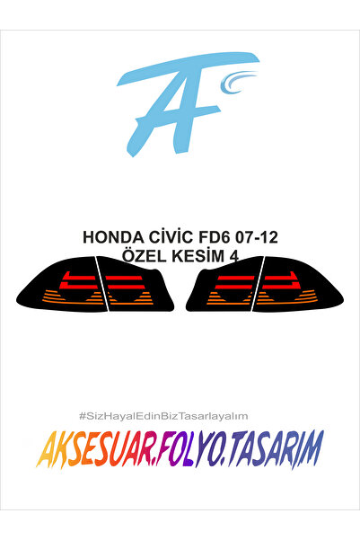 aksesuar folyo tasarım هوندا Fd6 2007-2012 (حافظة بدون مكياج) فويل التوقف
