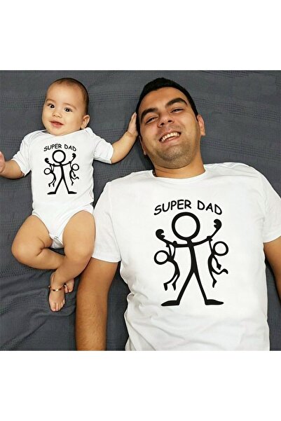 venüsdijital Cadou de Ziua Tatălui proiectat de Stickman Tatălui Fiului Fată Cadou Tricou Zıbın (prețul este pentru 1 bucată)