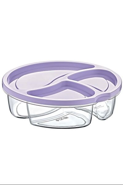 PRATİKOBA Round compartment storage container royaleks-mp-7049