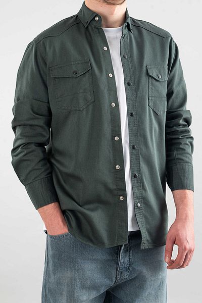 bombe Ανδρικό τζιν πουκάμισο Slim Fit