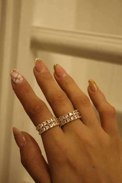 SHINELUC خاتم كريستال كوين الذهبي