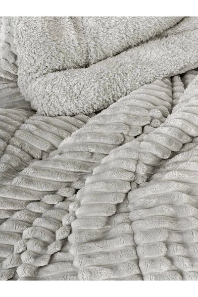 Enseb Cotton Box Wave Gray Double Quilt