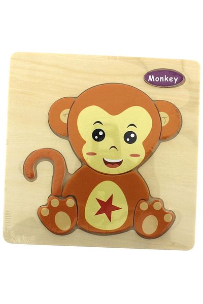 Angoravi Monkey Wooden Puzzle