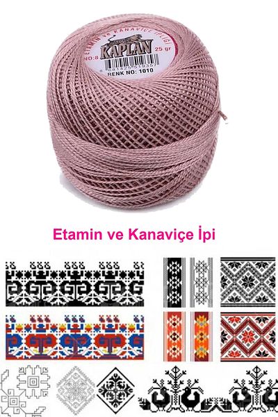 PRATİKOBA Tiger Etamine and Cross Stitch Lanyard No. 8 Code/Color: 1010 - Royaleks