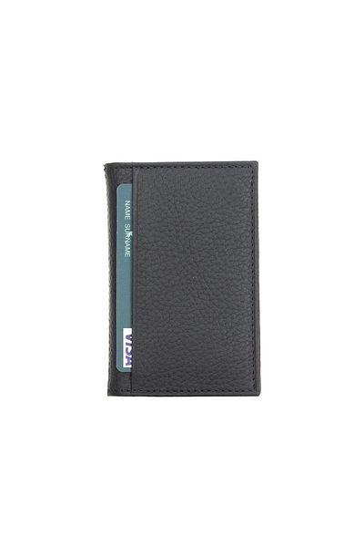 MELFSHOP Andy Leather Card Holder Fl01 Black