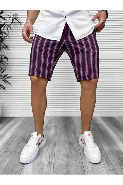 dehaine Men's casual shorts, burgundy, 13127